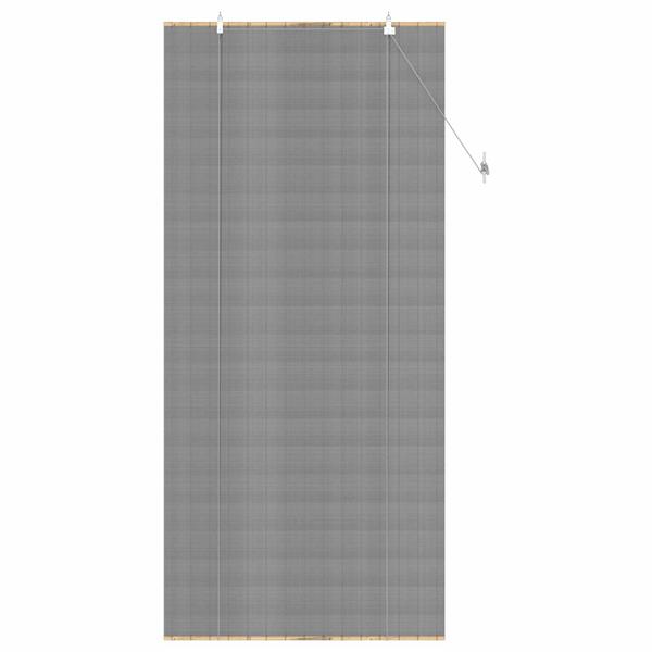 Grote foto vidaxl rolgordijn grijs 100 x 220 cm bamboe huis en inrichting gordijnen en lamellen