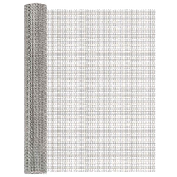 Grote foto vidaxl gaas scherm 80 x 1000 cm 8 mesh rvs 201 zilverkleurig tuin en terras hekken en schuttingen