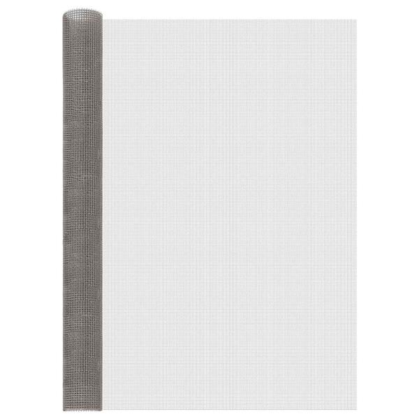 Grote foto vidaxl gaas scherm 120 x 500 cm 3 mesh rvs 201 zilverkleurig tuin en terras hekken en schuttingen