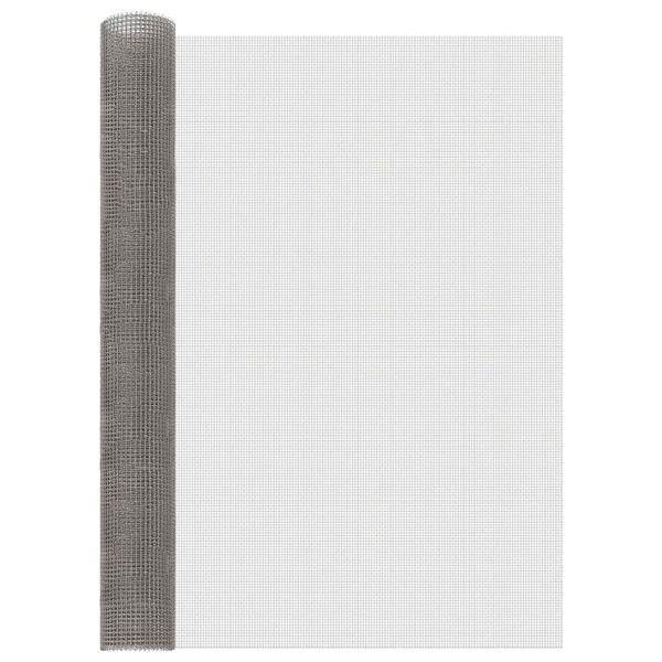Grote foto vidaxl gaas scherm 100 x 500 cm 3 mesh rvs 201 zilverkleurig tuin en terras hekken en schuttingen