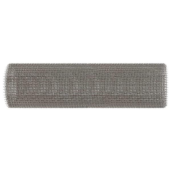 Grote foto vidaxl gaas scherm 40 x 200 cm 3 mesh rvs 201 zilverkleurig tuin en terras hekken en schuttingen