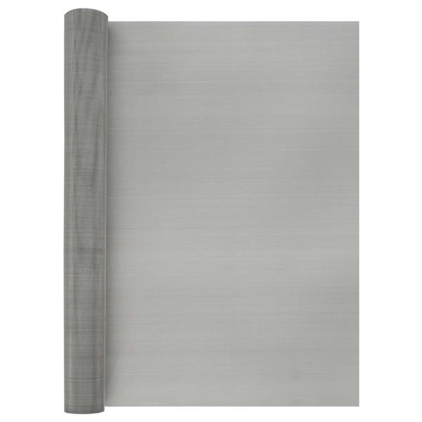 Grote foto vidaxl gaas scherm 60 x 2000 cm 60 mesh rvs 201 zilverkleurig tuin en terras hekken en schuttingen