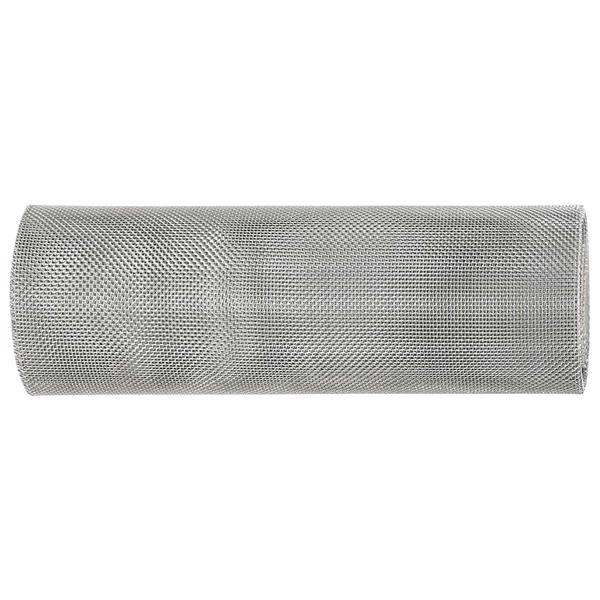 Grote foto vidaxl gaas scherm 20 x 2000 cm 20 mesh rvs 201 zilverkleurig tuin en terras hekken en schuttingen