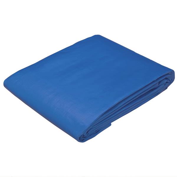 Grote foto vidaxl zeil met oogjes blauw 6 x 10 m 260 gsm pe doe het zelf en verbouw materialen en producten