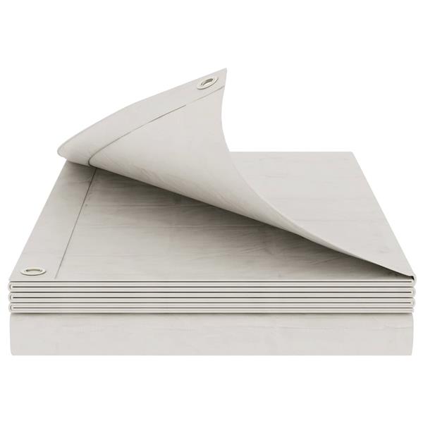 Grote foto vidaxl zeil met oogjes wit 4 x 8 m 180 gsm pe doe het zelf en verbouw materialen en producten