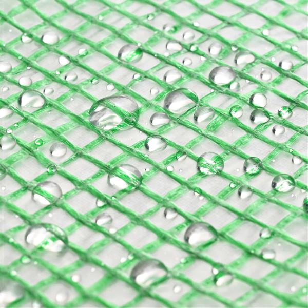 Grote foto vidaxl zeil met oogjes groen 2 x 3 m 260 gsm pe doe het zelf en verbouw materialen en producten