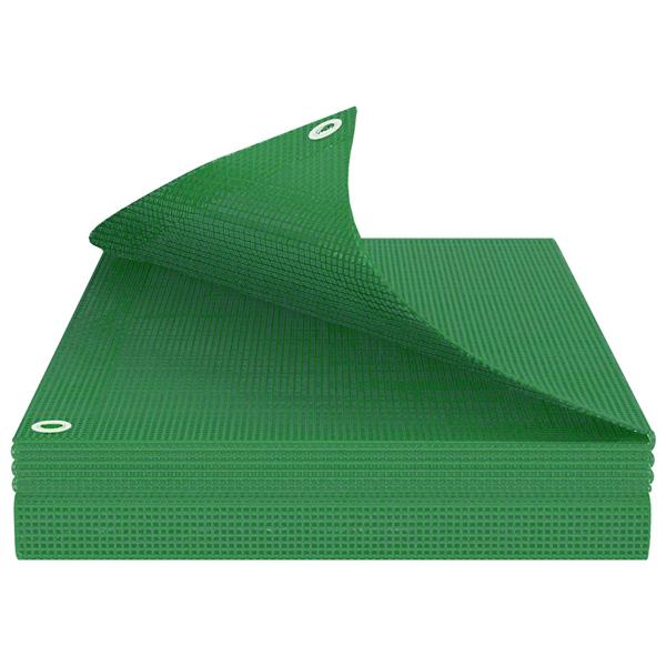 Grote foto vidaxl zeil met oogjes groen 8 x 10 m 140 gsm pe doe het zelf en verbouw materialen en producten