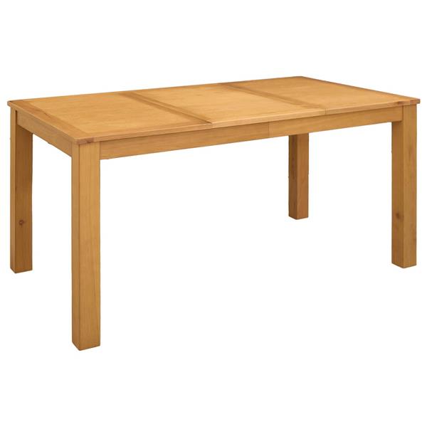 Grote foto vidaxl eettafel 150 x 85 x 75 cm massief eikenhout naturel rechthoekig huis en inrichting eettafels