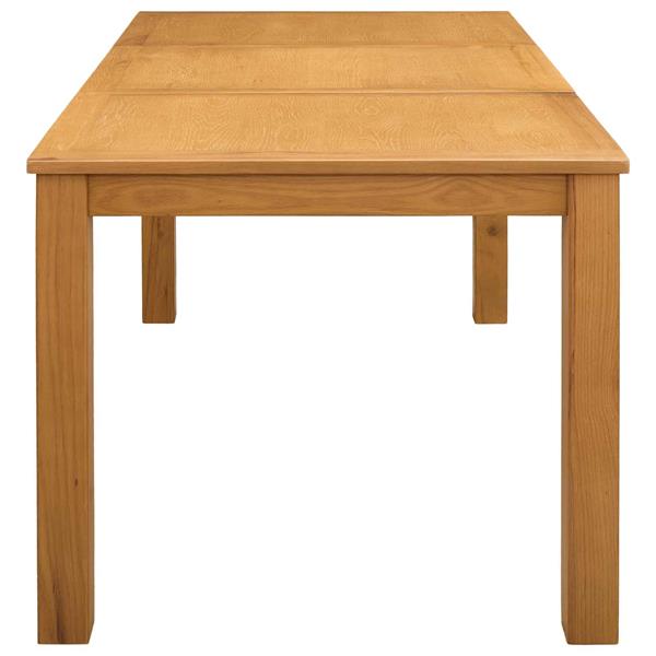 Grote foto vidaxl eettafel 150 x 85 x 75 cm massief eikenhout naturel rechthoekig huis en inrichting eettafels