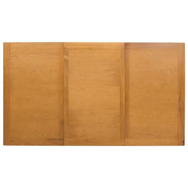 Grote foto vidaxl eettafel 150 x 85 x 75 cm massief eikenhout naturel rechthoekig huis en inrichting eettafels