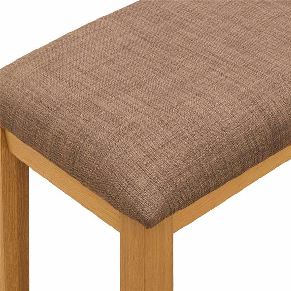 Grote foto vidaxl eetbank 95 x 32 x 45 cm massief eikenhout grijs huis en inrichting stoelen