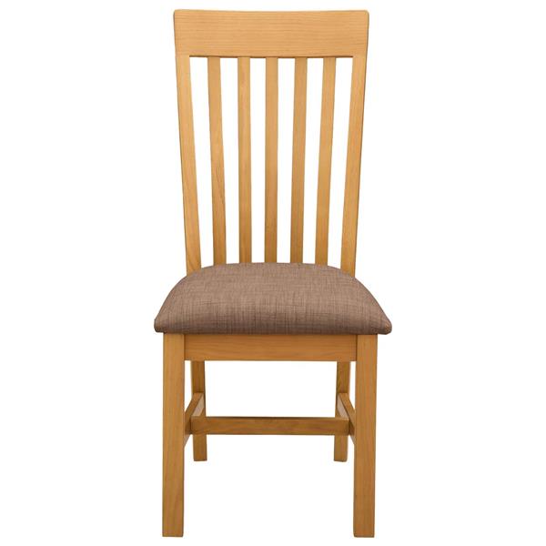 Grote foto vidaxl eetkamerstoel 2 st massief eikenhout grijs 45 x 59 5 x 100 cm huis en inrichting stoelen