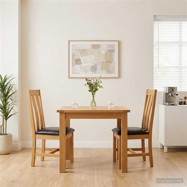 Grote foto vidaxl eetkamerstoel 2 st massief eikenhout zwart 45 x 54 x 100 cm huis en inrichting stoelen