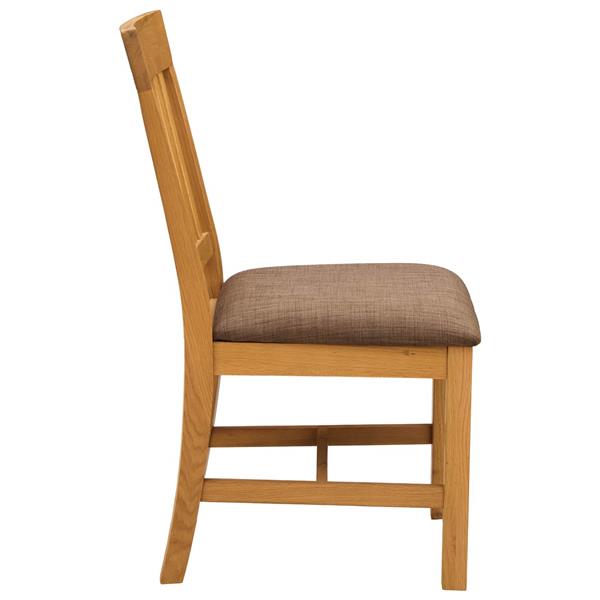 Grote foto vidaxl eetkamerstoel 2 st massief eikenhout grijs 45 x 59 x 92 cm huis en inrichting stoelen