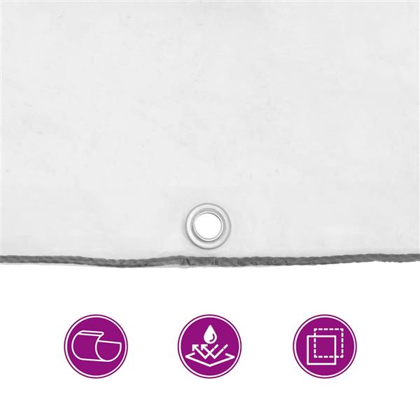 Grote foto vidaxl zeildoek 140 gsm transparant 2 5 x 1 5 m pe doe het zelf en verbouw materialen en producten