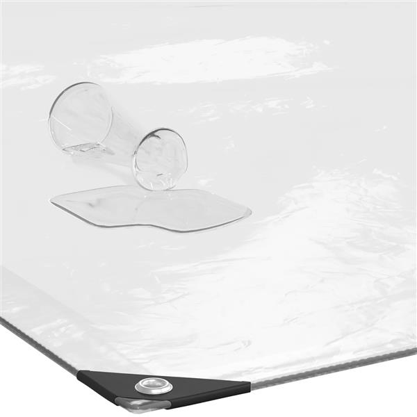 Grote foto vidaxl zeildoek 140 gsm transparant 2 5 x 1 5 m pe doe het zelf en verbouw materialen en producten