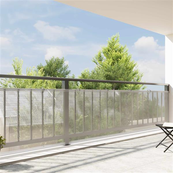Grote foto vidaxl zeildoek 140 gsm transparant 10 x 1 5 m pe doe het zelf en verbouw materialen en producten