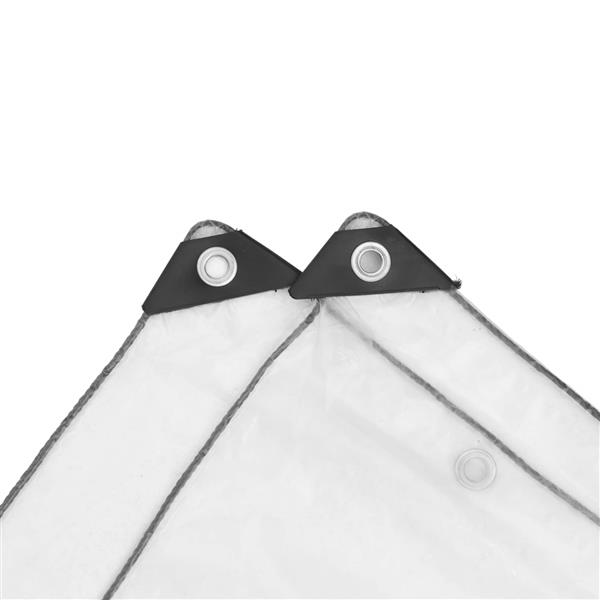 Grote foto vidaxl zeildoek 140 gsm transparant 10 x 1 5 m pe doe het zelf en verbouw materialen en producten