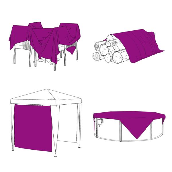 Grote foto vidaxl zeildoek 140 gsm transparant 10 x 1 5 m pe doe het zelf en verbouw materialen en producten