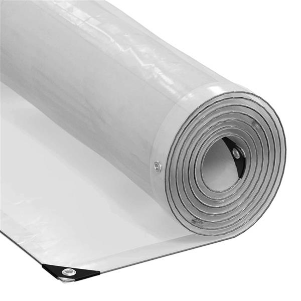 Grote foto vidaxl zeildoek 140 gsm transparant 6 x 1 5 m pe doe het zelf en verbouw materialen en producten