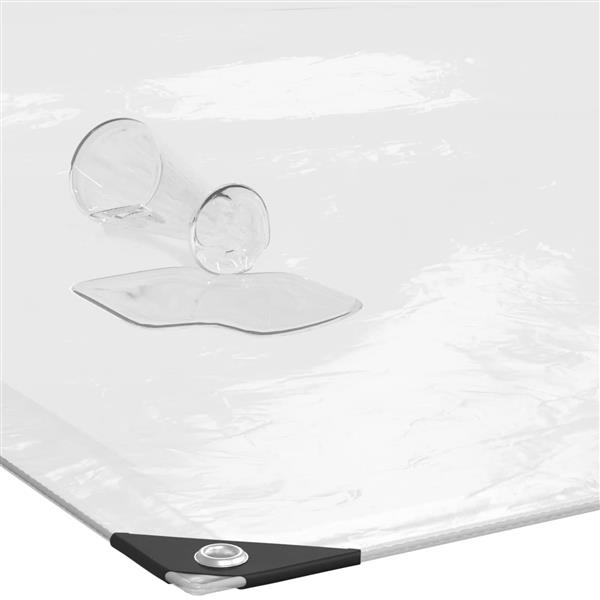 Grote foto vidaxl zeildoek 140 gsm transparant 6 x 1 5 m pe doe het zelf en verbouw materialen en producten