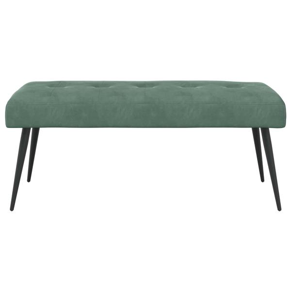 Grote foto vidaxl bank met knoopverstelling zeegroen 110 x 40 x 46 cm fluweel huis en inrichting overige huis en inrichting