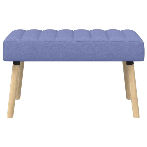 Grote foto vidaxl kanaal geplooide bank jeans blauw 80 x 40 x 46 cm stof huis en inrichting overige huis en inrichting