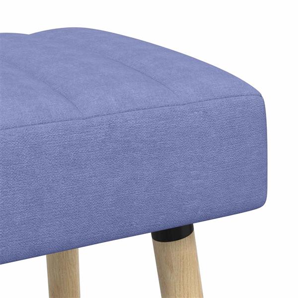 Grote foto vidaxl kanaal geplooide bank jeans blauw 80 x 40 x 46 cm stof huis en inrichting overige huis en inrichting