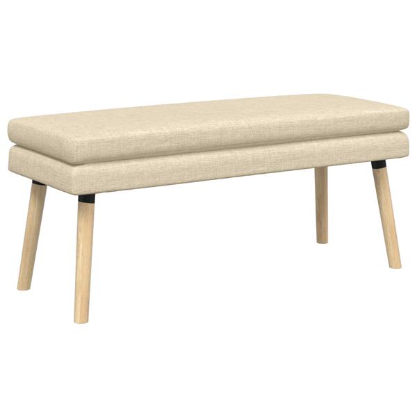 Grote foto vidaxl dubbel laagige bank cr mekleurig 110 x 40 x 47 cm stof huis en inrichting overige huis en inrichting