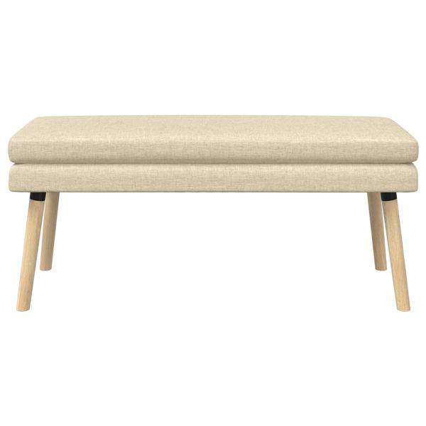 Grote foto vidaxl dubbel laagige bank cr mekleurig 110 x 40 x 47 cm stof huis en inrichting overige huis en inrichting