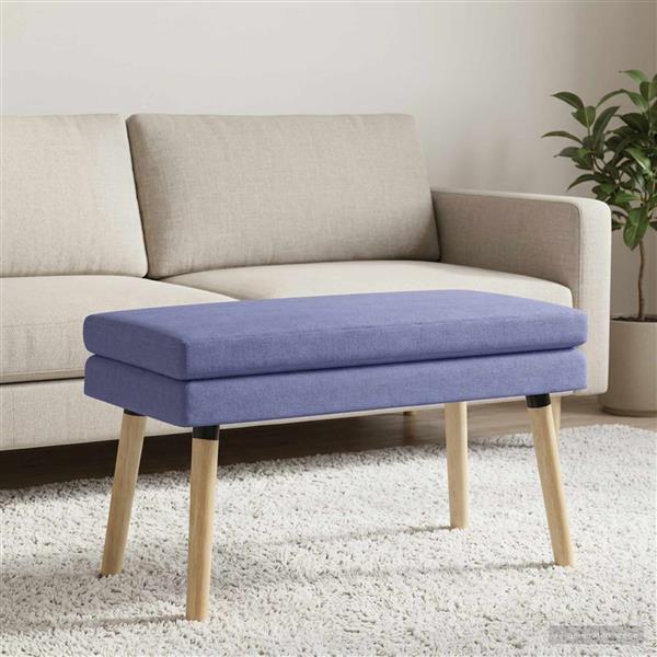 Grote foto vidaxl dubbel laagige bank jeans blauw 80 x 40 x 47 cm stof huis en inrichting overige huis en inrichting