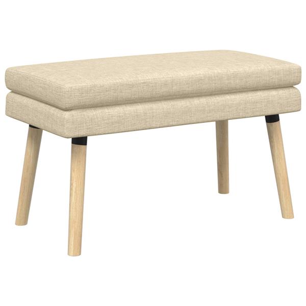 Grote foto vidaxl dubbel laagige bank cr mekleurig 80 x 40 x 47 cm stof huis en inrichting overige huis en inrichting
