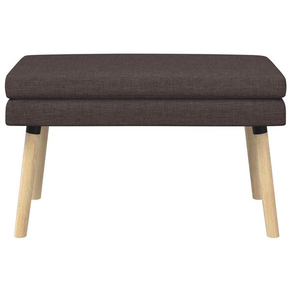 Grote foto vidaxl dubbel laagige bank donkerbruin 80 x 40 x 47 cm stof huis en inrichting overige huis en inrichting