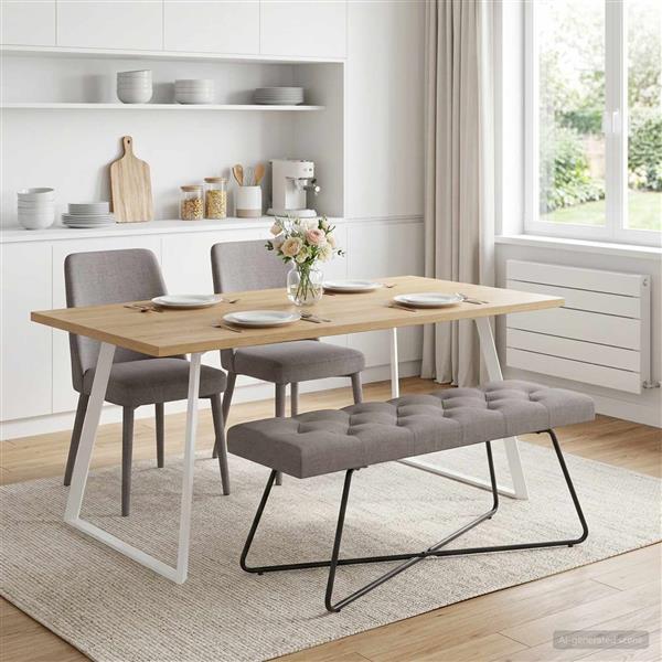 Grote foto vidaxl bank met knoopverstelling taupe 110 x 40 x 46 cm stof huis en inrichting overige huis en inrichting