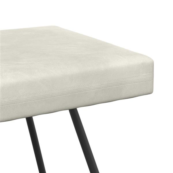Grote foto vidaxl bank cr mekleurig 110 x 40 x 45 cm fluweel huis en inrichting overige huis en inrichting