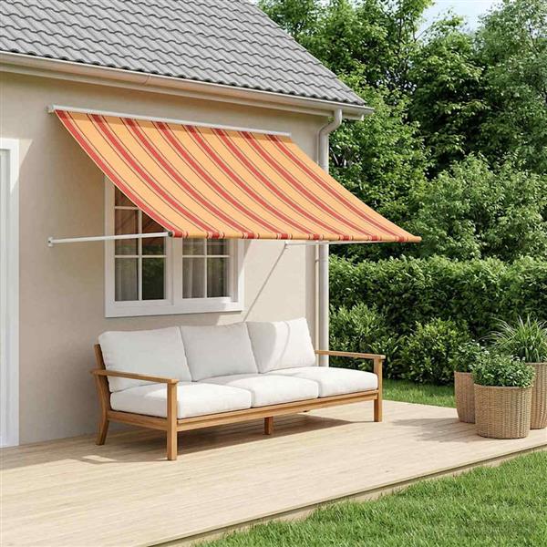 Grote foto vidaxl markies multikleur 400 x 150 cm tuin en terras overige tuin en terras