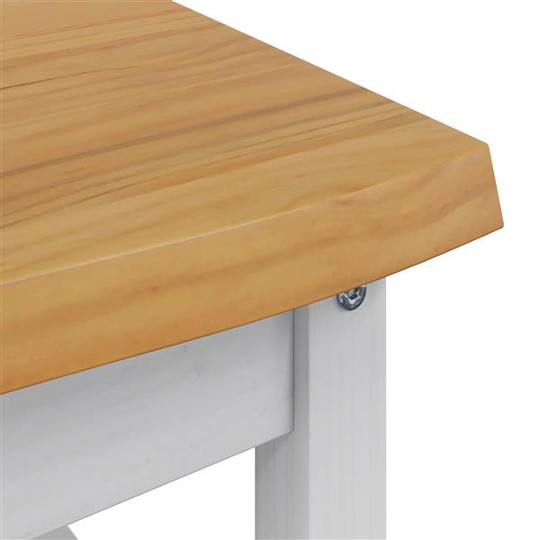 Grote foto vidaxl salontafel ekai wit 100 x 60 x 45 5 cm massief grenenhout huis en inrichting eettafels