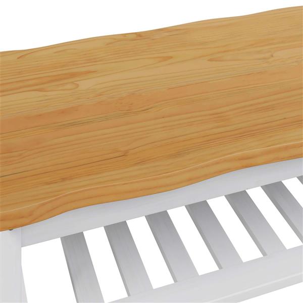 Grote foto vidaxl salontafel ekai wit 100 x 60 x 45 5 cm massief grenenhout huis en inrichting eettafels