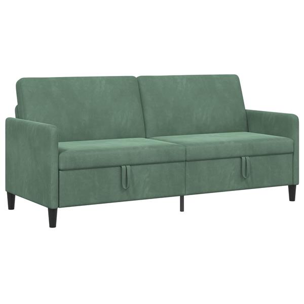 Grote foto vidaxl bank met opslag zeegroen 192 x 78 x 87 cm polyester huis en inrichting bankstellen
