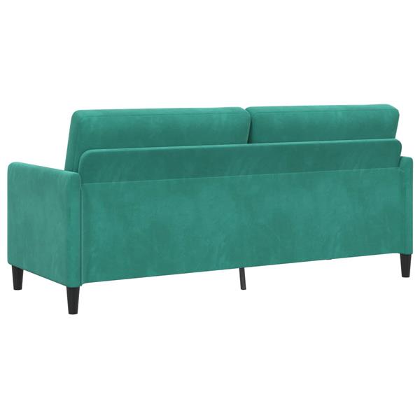 Grote foto vidaxl bank met opslag turquoise 192 x 78 x 87 cm polyester huis en inrichting bankstellen