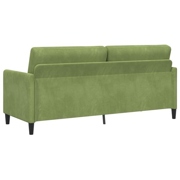 Grote foto vidaxl bank met opslag lichtgroen 192 x 78 x 87 cm polyester huis en inrichting bankstellen