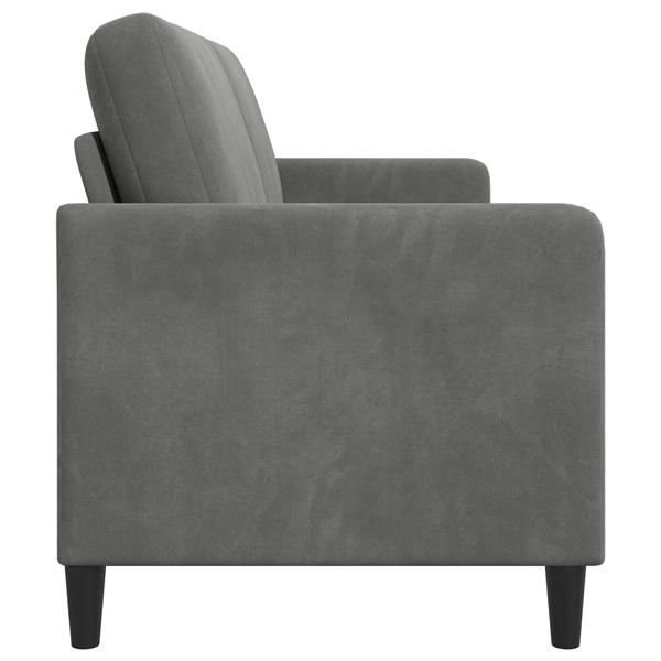 Grote foto vidaxl bank met opslag donkergrijs 192 x 78 x 87 cm polyester huis en inrichting bankstellen