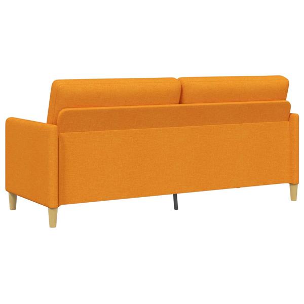 Grote foto vidaxl bank met opslag donkergeel 192 x 78 x 87 cm polyester huis en inrichting bankstellen