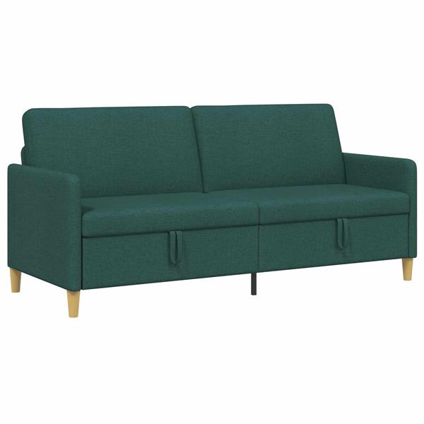 Grote foto vidaxl bank met opslag donkergroen 192 x 78 x 87 cm polyester huis en inrichting bankstellen
