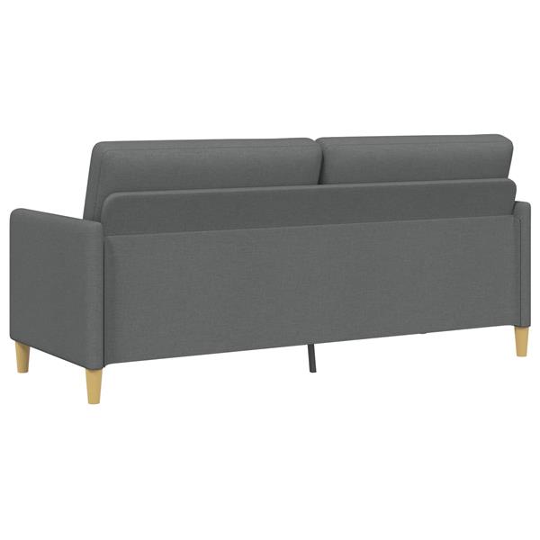 Grote foto vidaxl bank met opslag donkergrijs 192 x 78 x 87 cm polyester huis en inrichting bankstellen