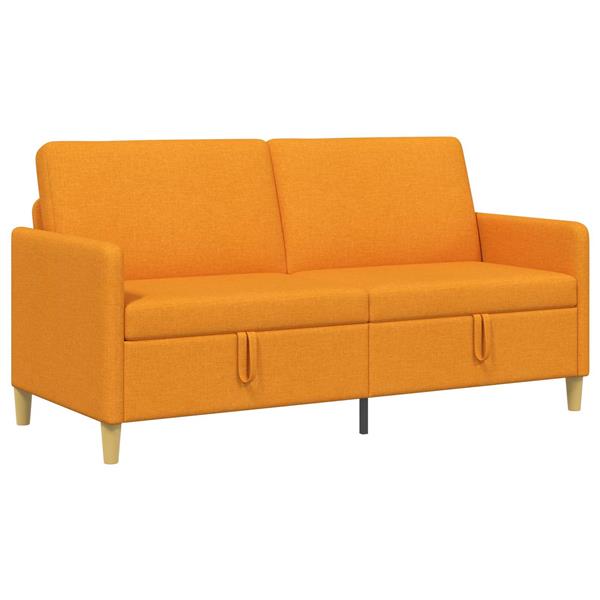 Grote foto vidaxl bank met opslag donkergeel 172 x 78 x 87 cm polyester huis en inrichting bankstellen