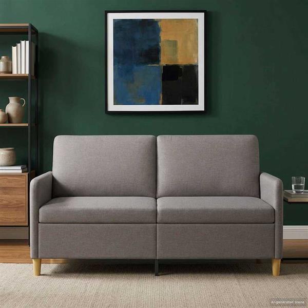Grote foto vidaxl bank met opslag taupe 172 x 78 x 87 cm polyester huis en inrichting bankstellen