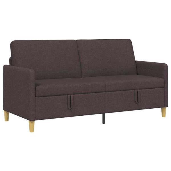 Grote foto vidaxl bank met opslag donkerbruin 172 x 78 x 87 cm polyester huis en inrichting bankstellen
