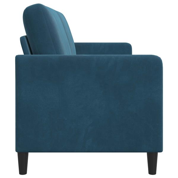 Grote foto vidaxl bank met opslag blauw 152 x 78 x 87 cm polyester huis en inrichting bankstellen