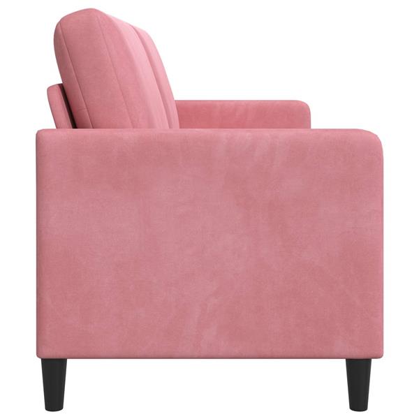 Grote foto vidaxl bank met opslag roze 152 x 78 x 87 cm polyester huis en inrichting bankstellen